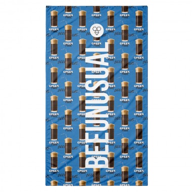 BEE UNUSUAL GREEK FUEL BEACH TOWEL FRINGES 100X180 MULTICOLOR
