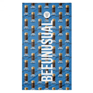 BEE UNUSUAL GREEK FUEL BEACH TOWEL FRINGES 100X180 MULTICOLOR