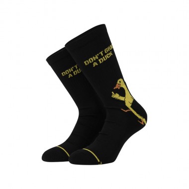BEE UNUSUAL DONT GIVE A DUCK PREMIUM SOCKS BLACK