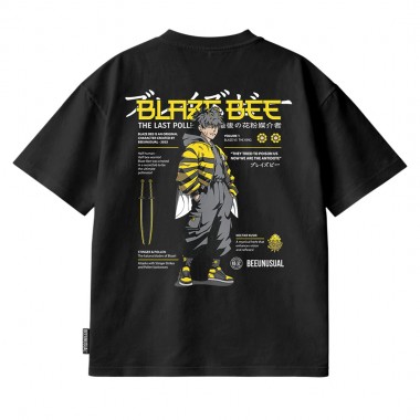 BEE UNUSUAL BLAZE BEE RELAXED T-SHIRT BLACK