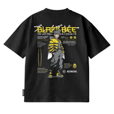BEE UNUSUAL BLAZE BEE RELAXED T-SHIRT BLACK