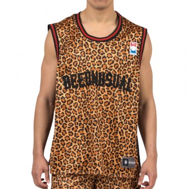 BEE UNUSUAL O.G. I DO CARE JERSEY TANK ANIMAL PRINT