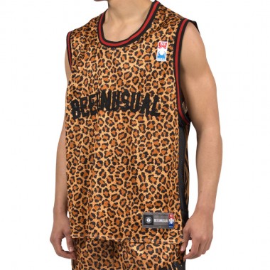 BEE UNUSUAL O.G. I DO CARE JERSEY TANK ANIMAL PRINT