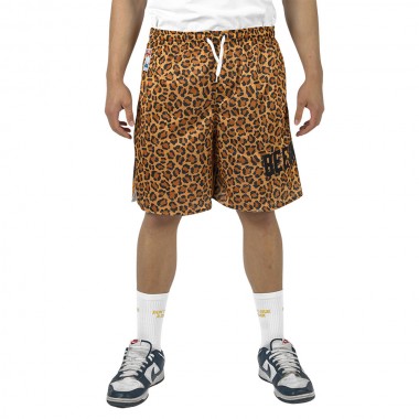 BEE UNUSUAL O.G. I DO CARE JERSEY SHORTS ANIMAL PRINT