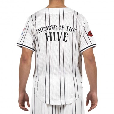 BEE UNUSUAL MEMBER OF THE HIVE JERSEY SHIRT WHITE