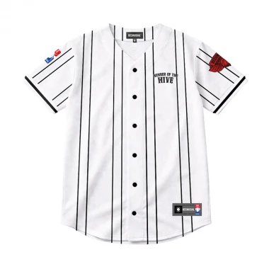 BEE UNUSUAL MEMBER OF THE HIVE JERSEY SHIRT WHITE
