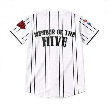 BEE UNUSUAL MEMBER OF THE HIVE JERSEY SHIRT WHITE