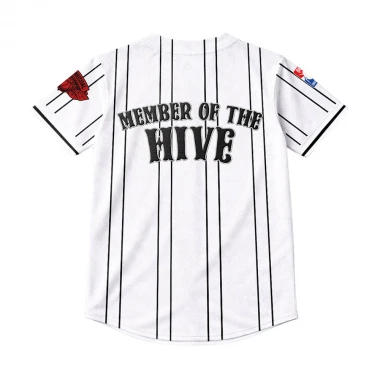 BEE UNUSUAL MEMBER OF THE HIVE JERSEY SHIRT WHITE