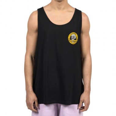 BEE UNUSUAL WIPEOUT TANK TOP BLACK