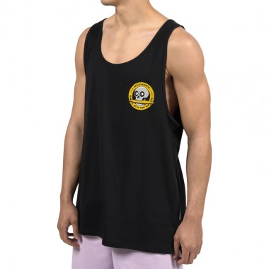 BEE UNUSUAL WIPEOUT TANK TOP BLACK