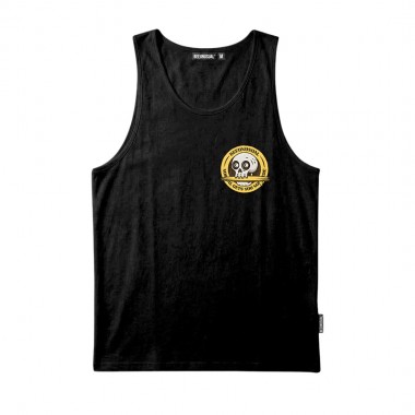 BEE UNUSUAL WIPEOUT TANK TOP BLACK