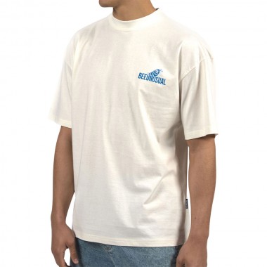 BEE UNUSUAL CHILL BITCH OVERSIZED T-SHIRT OFF WHITE
