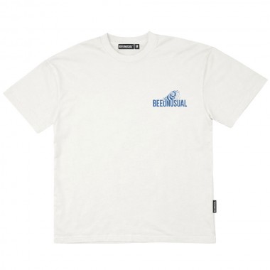 BEE UNUSUAL CHILL BITCH OVERSIZED T-SHIRT OFF WHITE