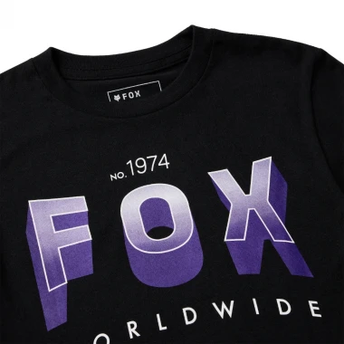 FOX BLOCK YOUTH TEE ULTRA BLACK