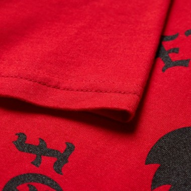 FOX BADGE YOUTH TEE TIBETAN RED