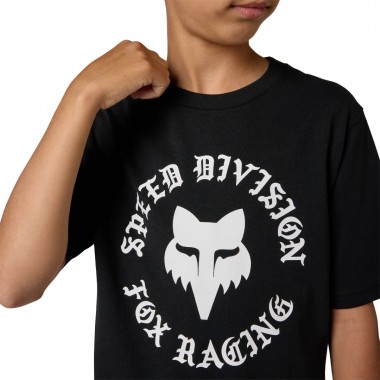 FOX BADGE YOUTH TEE ULTRA BLACK