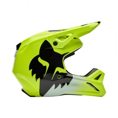 FOX V1 SHIELD HELMET FLUORESCENT YELLOW