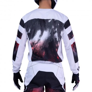 FOX 180 KAIROS JERSEY WHITE/FLUORESCENT RED