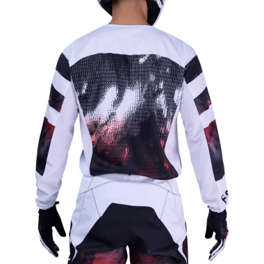 FOX 180 KAIROS JERSEY WHITE/FLUORESCENT RED