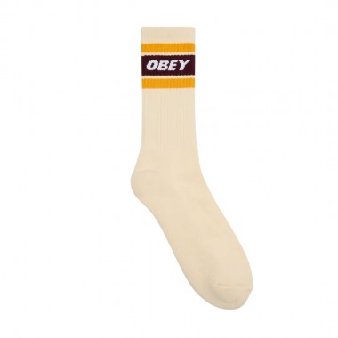 OBEY COOPER II SOCKS UNBLEACHED/ZINFANDEL