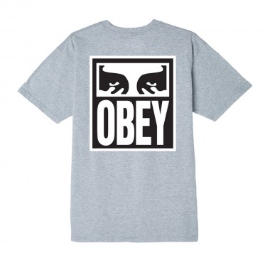 OBEY EYES ICON 2 TEE HEATHER GREY