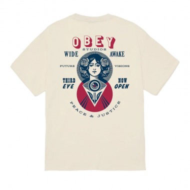 OBEY MAKE ART THIRD EYE TEE CREAM