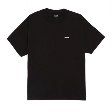 OBEY THE MEDIUM IS THE MESSAGE TEE BLACK