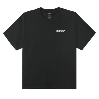 OBEY EXPORTS TEE VINTAGE BLACK
