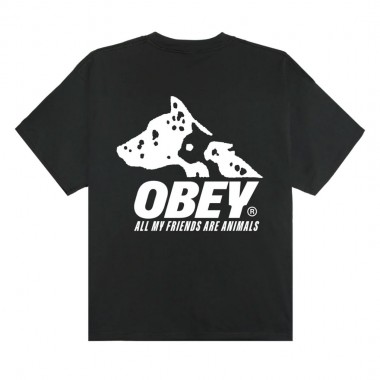 OBEY ANIMALS TEE VINTAGE BLACK