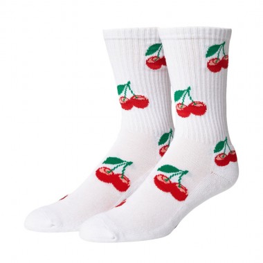 HUF CHERRY BOMB CREW SOCKS WHITE