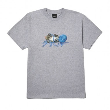 HUF PAWS TEE HEATHER GREY