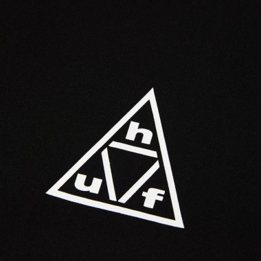 HUF TRIPLE TRIANGLE TEE BLACK/WHITE
