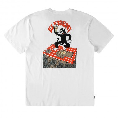 ELEMENT PIZZA T-SHIRT OPTIC WHITE