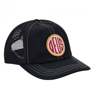 DEUS EX MACHINA PILL 6 PANEL TRUCKER CAP BLACK