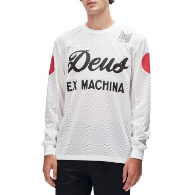 DEUS EX MACHINA SABER MOTO JERSEY WHITE