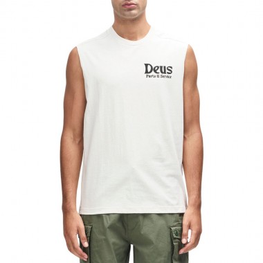 DEUS EX MACHINA KNUCKLEBONES MUSCLE TANK DIRTY WHITE