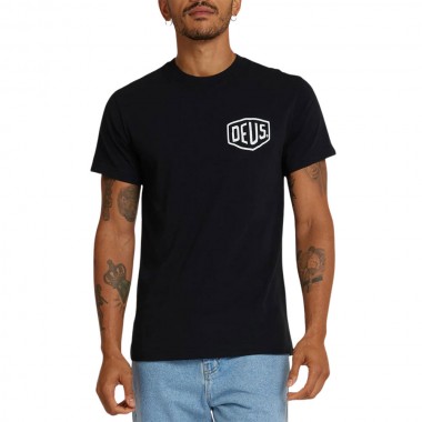 DEUS EX MACHINA VENICE ADDRESS TEE BLACK
