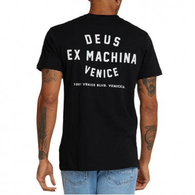 DEUS EX MACHINA VENICE SKULL TEE BLACK