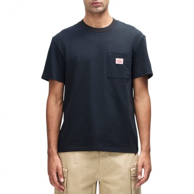 DEUS EX MACHINA PARTS & SERVICE POCKET TEE BLACK