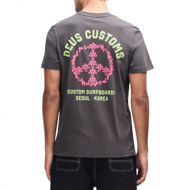 DEUS EX MACHINA FANCY PANSY TEE ANTHRACITE