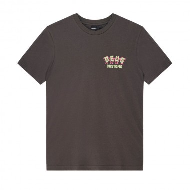 DEUS EX MACHINA FANCY PANSY TEE ANTHRACITE