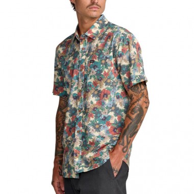 RVCA BOTANICAL SHIRT CERAMIC