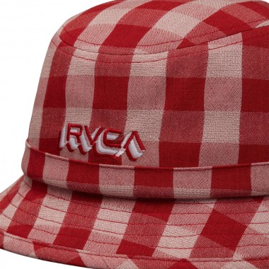 RVCA AF CHECKER W BUCKET HAT LAVA FALLS
