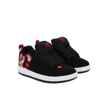 DC COURT GRAFFIK K SHOES BLACK MULTI
