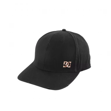DC OXIDIZED STRAPBACK CAP BLACK
