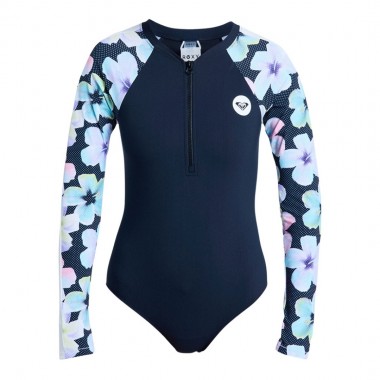 ROXY ACTIVE W LS ONESIE ANTHRACITE IM FLEUR REAL