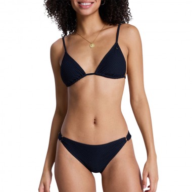 ROXY ISLAND TIKI TRI/CHEEKY BIKINI SET BLACK