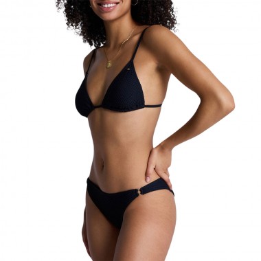 ROXY ISLAND TIKI TRI/CHEEKY BIKINI SET BLACK