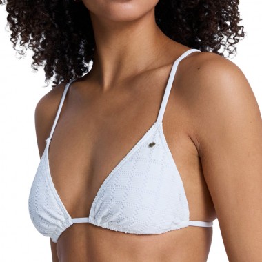 ROXY ISLAND TIKI TRI/CHEEKY BIKINI SET COCONUT MILK