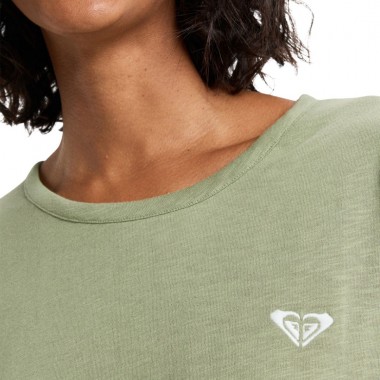 ROXY OCEANWAVE REGULAR EMBY W TEE OIL GREEN